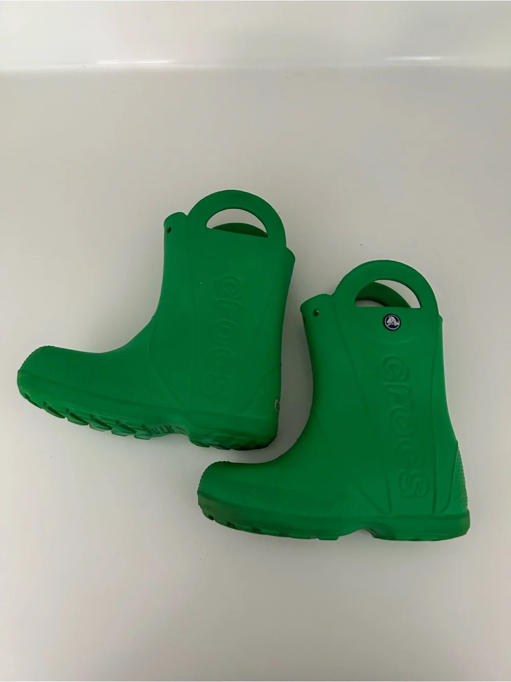 Crocs Green Waterproof Pull-On Rain Boots Size 12